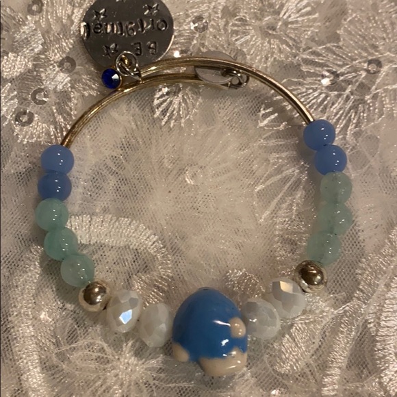 Brand New Memory Wire Bead Bracelet - Picture 1 of 6